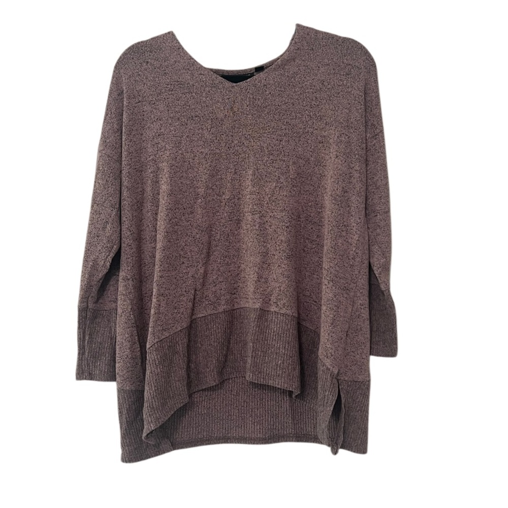 Mauve Sweater V-Neck Top